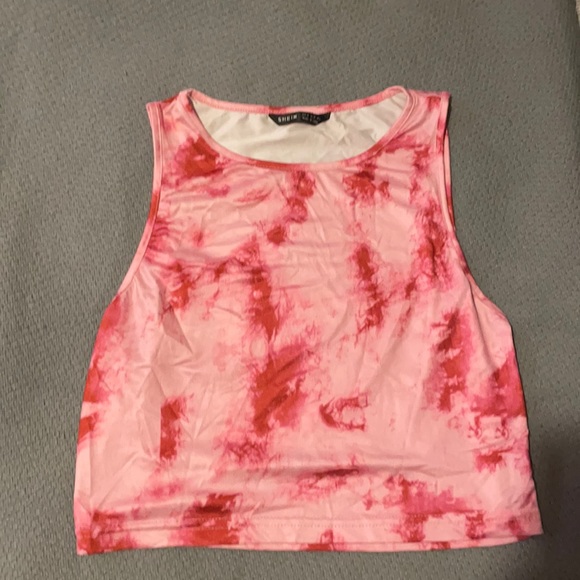SHEIN Tops - Pink and white SHEIN tank top.